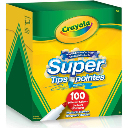 Crayola Super Tips Washable Markers - 100 Count [House & Home] House & Home Crayola   