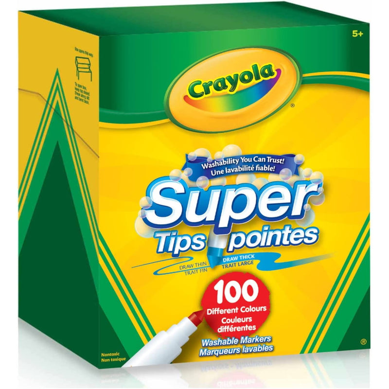 Crayola Super Tips Washable Markers - 100 Count [House & Home] House & Home Crayola   