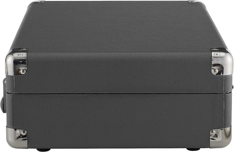 Crosley: Cruiser Plus Vintage 3-Speed Bluetooth in/Out Suitcase Vinyl Record Player Turntable - Slate - CR8005F-SG [Electronics] Electronics Crosley
