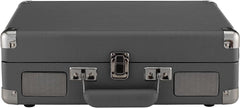 Crosley: Cruiser Plus Vintage 3-Speed Bluetooth in/Out Suitcase Vinyl Record Player Turntable - Slate - CR8005F-SG [Electronics] Electronics Crosley