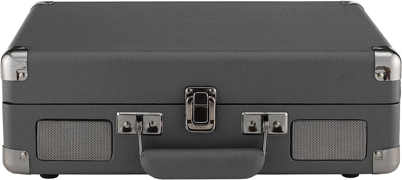 Crosley: Cruiser Plus Vintage 3-Speed Bluetooth in/Out Suitcase Vinyl Record Player Turntable - Slate - CR8005F-SG [Electronics] Electronics Crosley