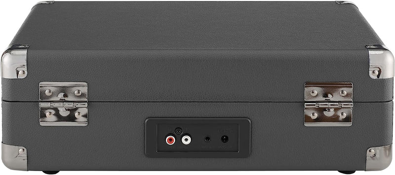 Crosley: Cruiser Plus Vintage 3-Speed Bluetooth in/Out Suitcase Vinyl Record Player Turntable - Slate - CR8005F-SG [Electronics] Electronics Crosley