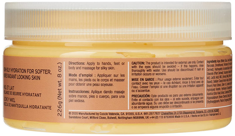 Cuccio Naturale Butter Blends - Milk & Honey - 226 g / 8 Oz [Skincare] Skincare Cuccio   