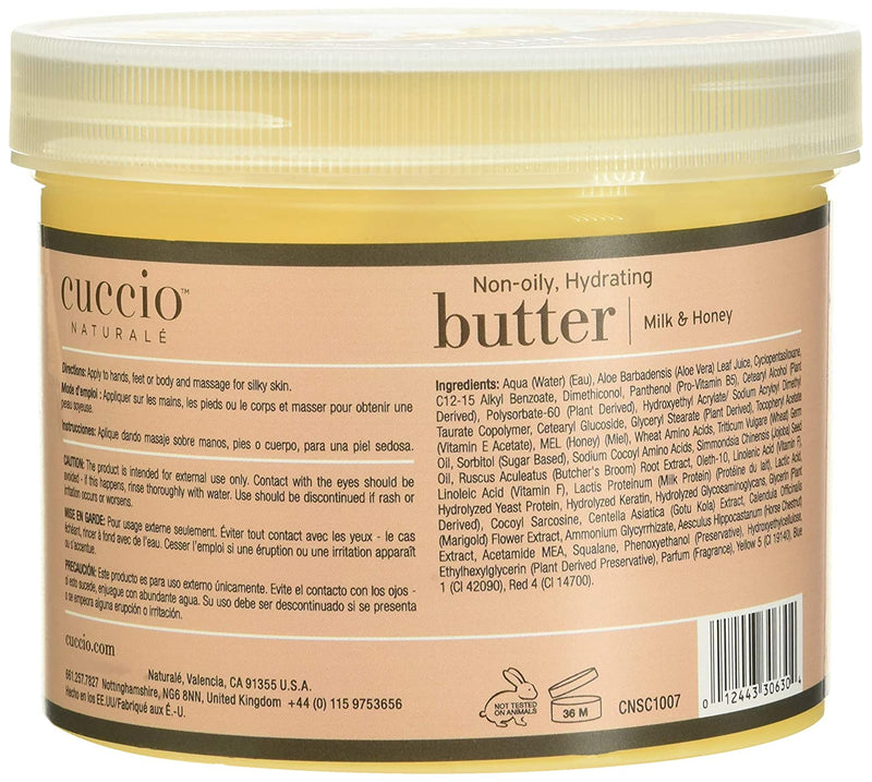 Cuccio Naturale Butter Blends - Milk & Honey - 750 g / 26 Oz [Skincare] Skincare Cuccio   