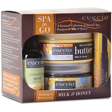 Cuccio Spa To Go Soothing & Moisturizing Milk & Honey Kit [Skincare] Skincare Cuccio   