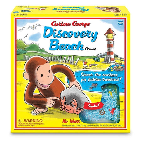 Curious George Discovery Beach Game - Vintage Edition [Board Game, 2-4 Players] Board Game Wonder Forge   