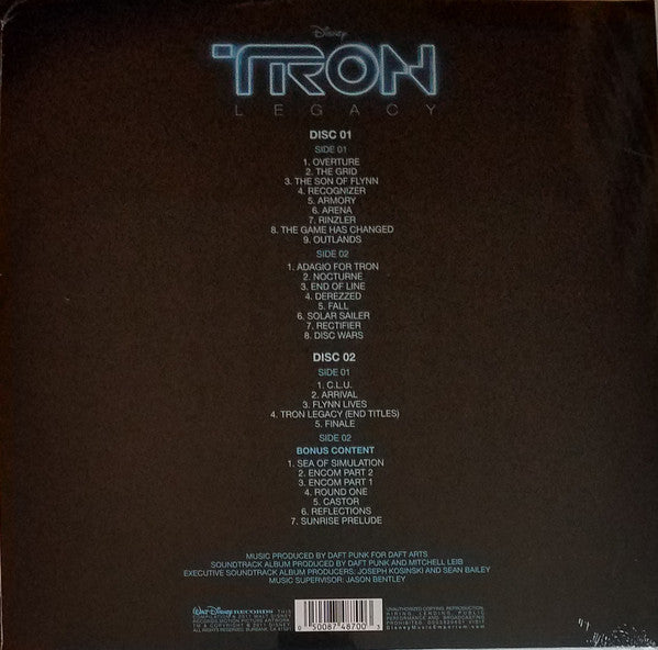 Daft Punk - TRON: Legacy (Vinyl Edition Motion Picture Soundtrack) - Limited Edition Transparent Blue & Clear Vinyl [Audio Vinyl] Audio CD/Vinyl iam8bit   