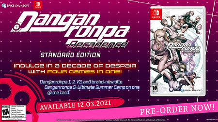 Danganronpa Decadence [Nintendo Switch] Nintendo Switch Video Game Spike Chunsoft   