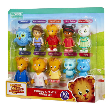Daniel Tiger's Neighborhood - Friends and Family 10 Piece Figure Set [Toys, Ages 3+] Toys & Games JAKKS Pacific   