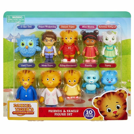 Daniel Tiger's Neighborhood - Friends and Family 10 Piece Figure Set [Toys, Ages 3+] Toys & Games JAKKS Pacific   