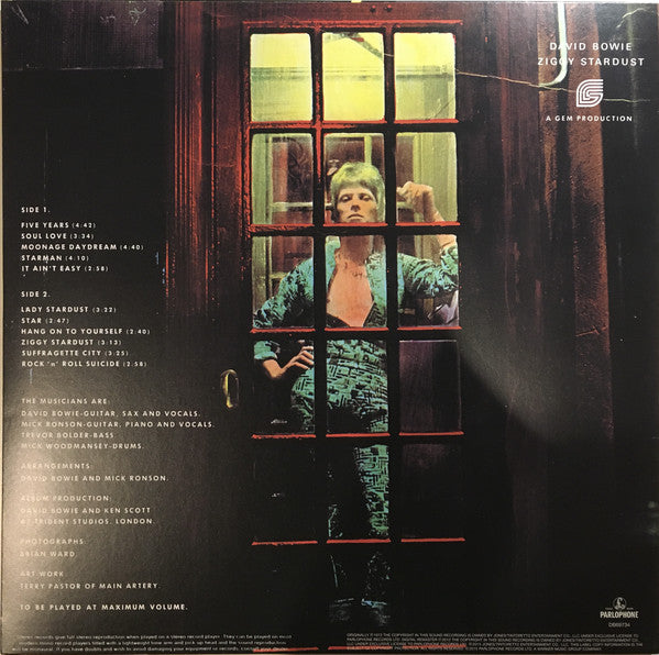 David Bowie - The Rise And Fall Of Ziggy Stardust And The Spiders From Mars [Audio Vinyl] Audio CD/Vinyl Parlophone   