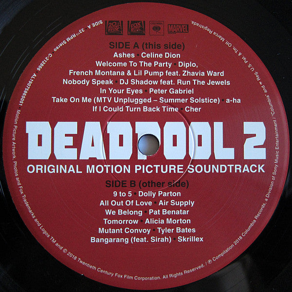 Deadpool 2 - Original Motion Picture Soundtrack [Audio Vinyl] Audio CD/Vinyl Sony Classical Records   