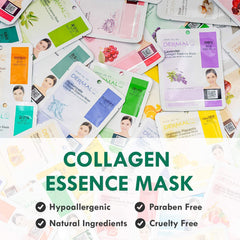 Dermal Korea Collagen Essence Full Face Facial Mask Sheet - 32-Count Combo Pack [Skincare] Skincare Dermal Korea   