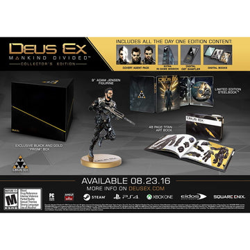 Deus Ex: Mankind Divided - Collector's Edition [Xbox One] Xbox One Video Game Microsoft   