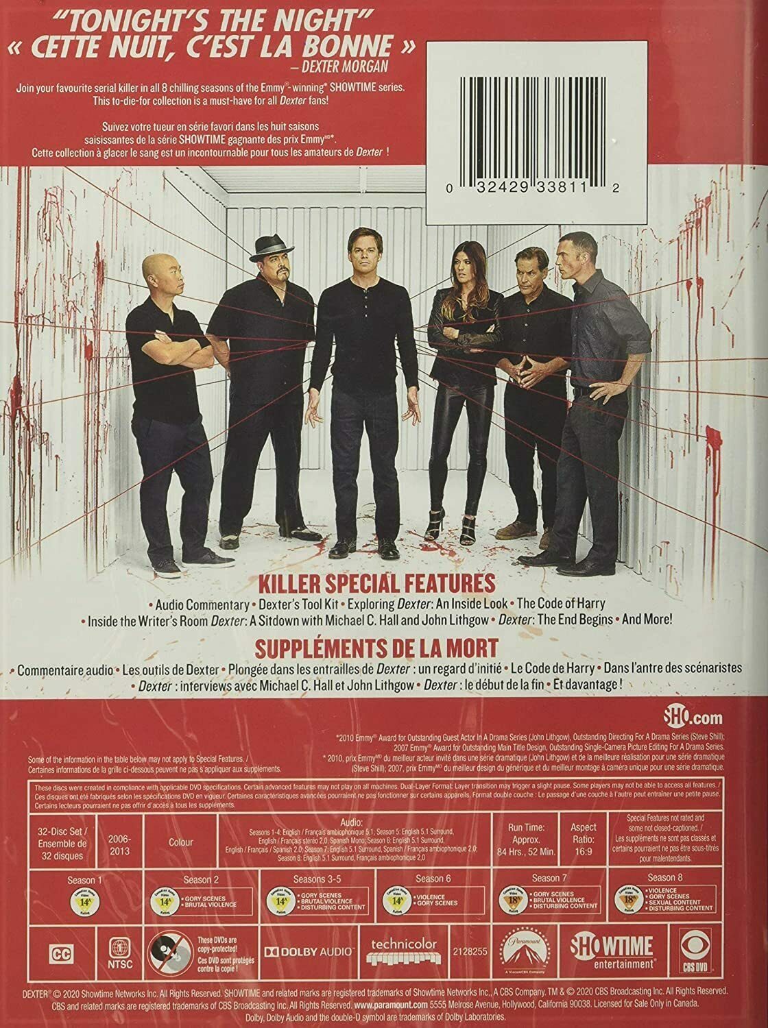 新品未開封　DEXTER DVD ボックスセット 全8シーズン 新品未開封 DEXTER DVD ボックスセット 全8シーズン