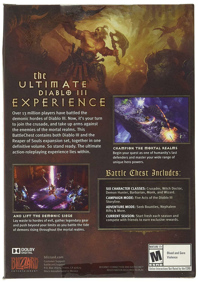 Diablo III Battle Chest - Includes Diablo III + Reaper of Souls Expansion [Mac & PC] PC Video Game Blizzard   