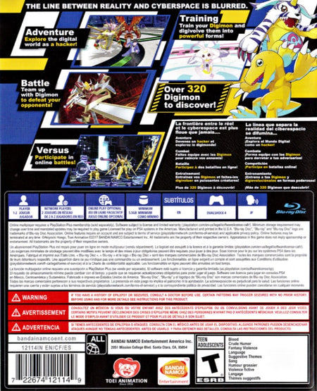 Digimon Story Cyber Sleuth: Hacker's Memory [PlayStation 4] PlayStation 4 Video Game Bandai Namco   