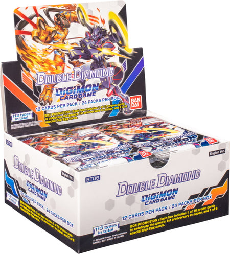 Digimon Card Game: Double Diamond (BT06) Booster Box - 24 Packs Card Game Bandai Namco   