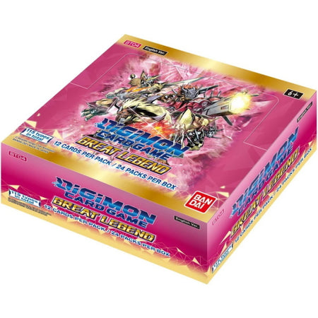 Digimon Card Game: Great Legend (BT04) Booster Box - 24 Packs Card Game Bandai Namco   