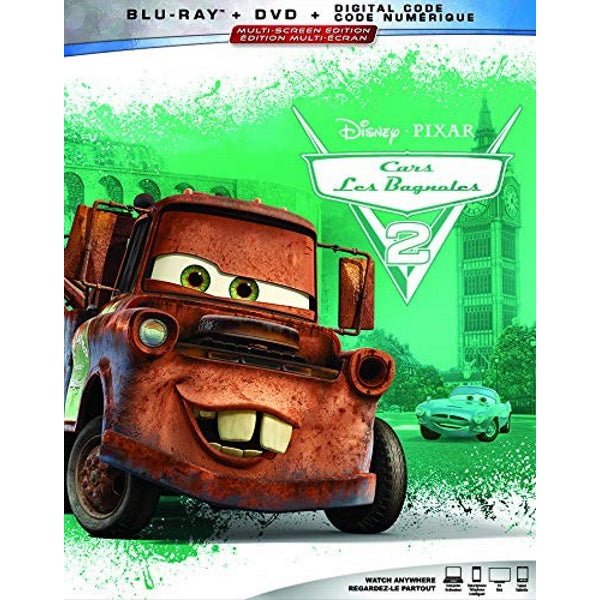 Disney Pixar's Cars 2 [Blu-ray + DVD + Digital] DVDs & Blu-Rays Disney   