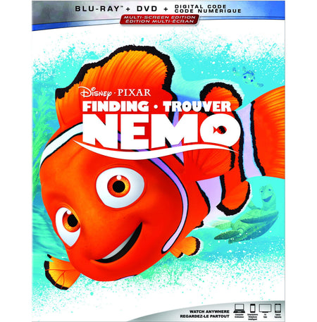 Disney Pixar's Finding Nemo [Blu-ray + DVD + Digital] DVDs & Blu-Rays Disney   