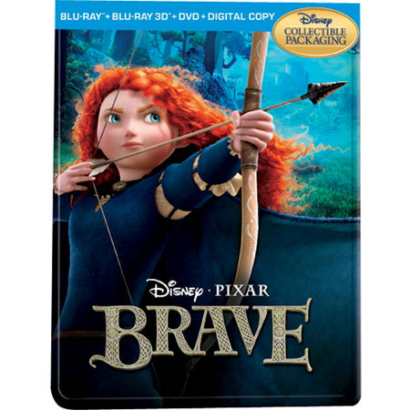 Disney Pixar's Brave - Limited Edition SteelBook [3D + 2D Blu-ray + DVD + Digital] DVDs & Blu-Rays Disney   