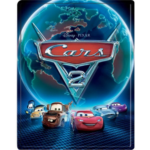 Disney Pixar's Cars 2 - Limited Edition SteelBook [3D + 2D Blu-ray + DVD + Digital] DVDs & Blu-Rays Disney   