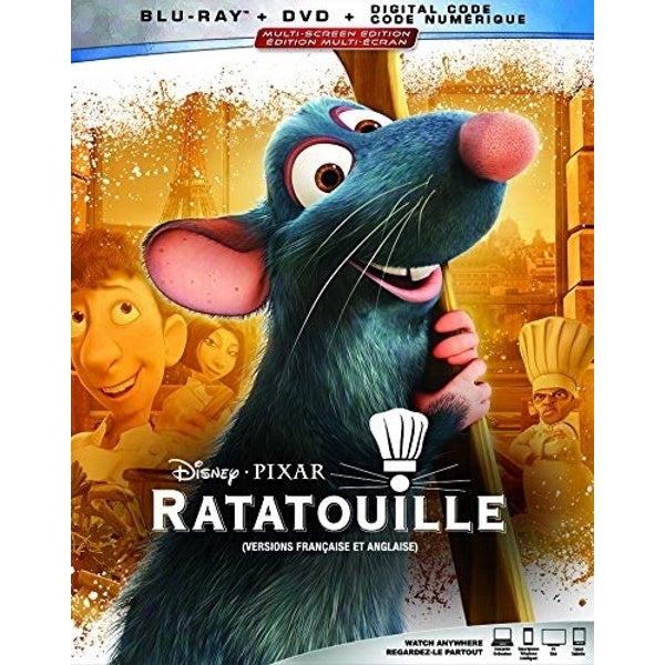 Disney Pixar's Ratatouille [Blu-ray + DVD + Digital] DVDs & Blu-Rays Disney   