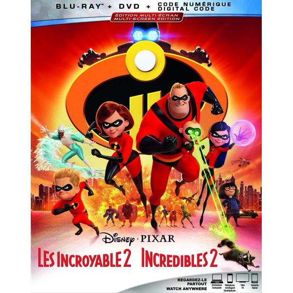 Disney Pixar's Incredibles 2 [Blu-ray + DVD + Digital] DVDs & Blu-Rays Disney   