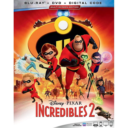 Disney Pixar's Incredibles 2 [Blu-ray + DVD + Digital] DVDs & Blu-Rays Disney   