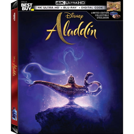 Disney's Aladdin - Live Action Limited Edition Collectible SteelBook [Blu-Ray + 4K UHD + Digital] DVDs & Blu-Rays Disney   