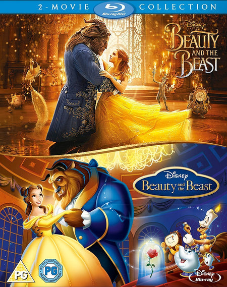 Disney's Beauty and the Beast Live Action + Animated Classic 2-Movie Collection [Blu-Ray Box Set] DVDs & Blu-Rays Disney   