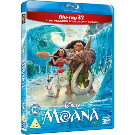 Disney's Moana [3D + 2D Blu-Ray] DVDs & Blu-Rays Disney   
