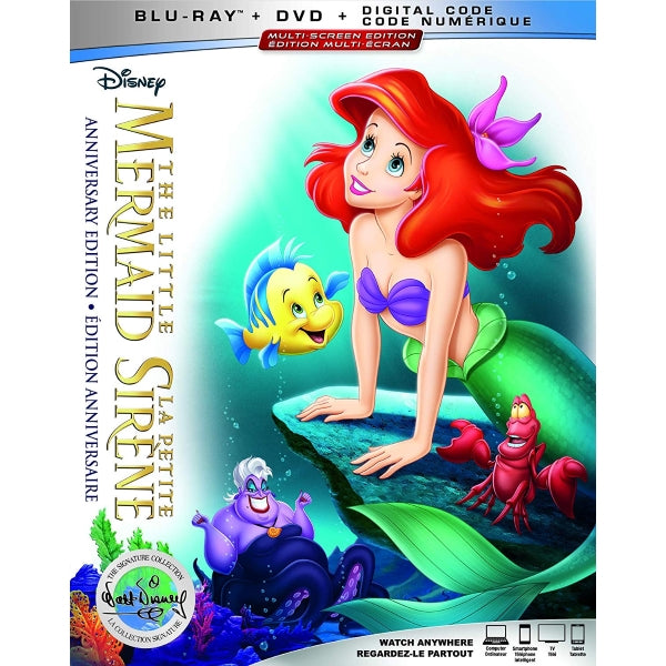 Disney's The Little Mermaid - The Walt Disney Signature Collection [Blu-Ray + DVD + Digital] DVDs & Blu-Rays Disney   