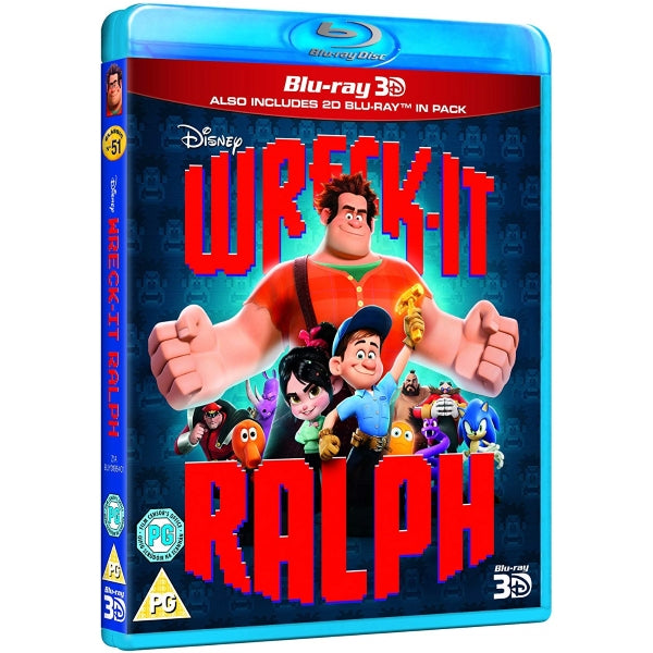 Disney's Wreck-It Ralph [3D + 2D Blu-Ray] DVDs & Blu-Rays Disney   
