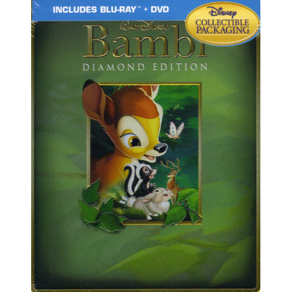 Disney's Bambi - Limited Edition SteelBook [Blu-ray + DVD] DVDs & Blu-Rays Disney   