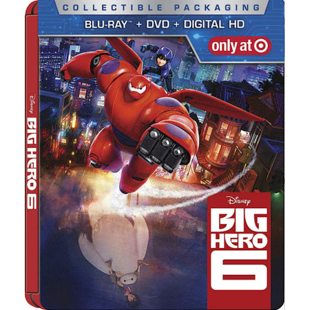 Disney's Big Hero 6 - Limited Edition SteelBook [Blu-ray + DVD] DVDs & Blu-Rays Disney   