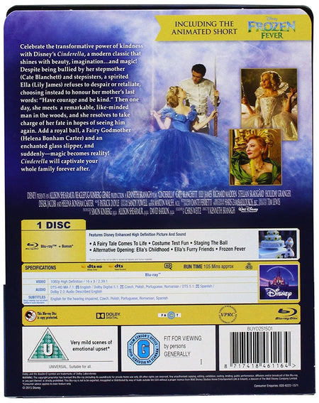 Disney's Cinderella - Live Action - Limited Edition Collectible SteelBook [Blu-Ray] DVDs & Blu-Rays Disney   