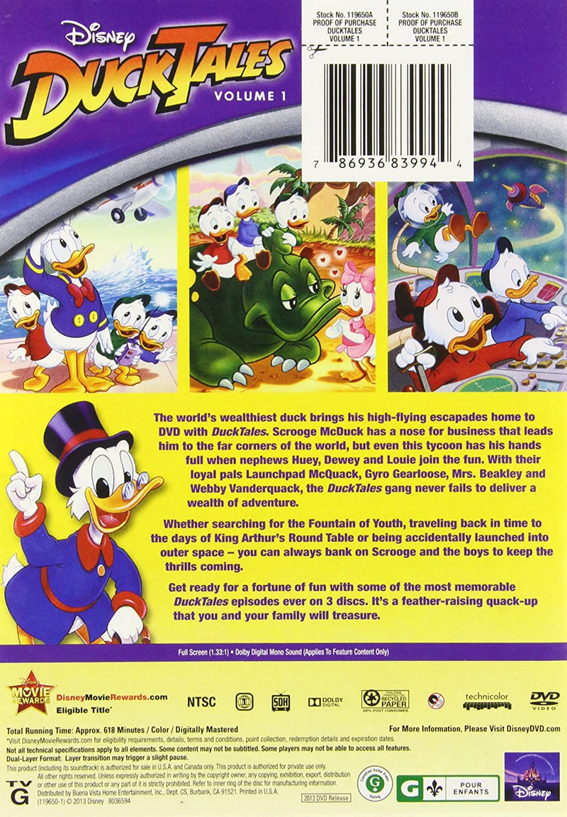 Disney's DuckTales: Volume 1 [DVD Box Set] DVDs & Blu-Rays Disney   