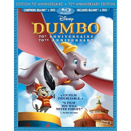 Disney's Dumbo: 70th Anniversary Edition [Blu-Ray + DVD] DVDs & Blu-Rays Disney   