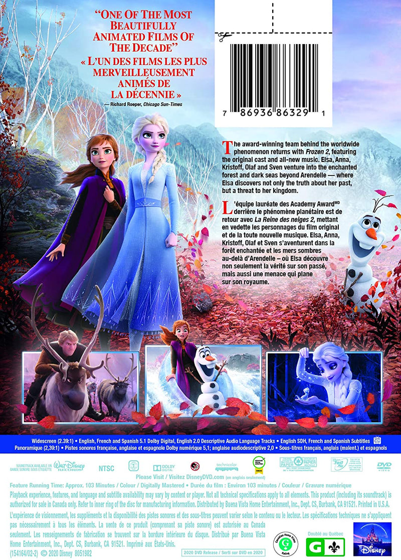 Disney's Frozen II [DVD] DVDs & Blu-Rays Disney   