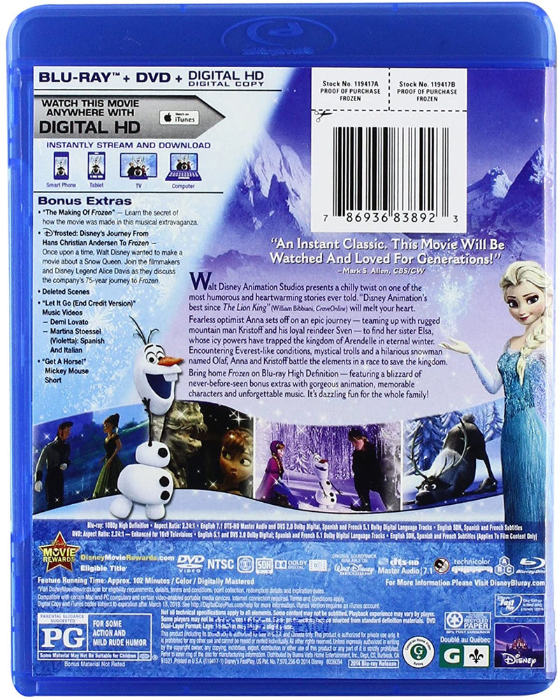 Disney's Frozen: Collector's Edition [Blu-ray + DVD] DVDs & Blu-Rays Disney   