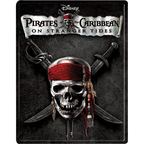 Disney's Pirates of the Caribbean: On Stranger Tides - Limited Edition SteelBook [3D + 2D Blu-ray + DVD + Digital] DVDs & Blu-Rays Disney   