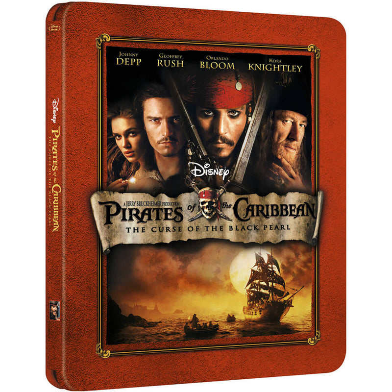 Disney's Pirates of the Caribbean: The Curse of the Black Pearl - Limited Edition SteelBook [Blu-ray] DVDs & Blu-Rays Disney   