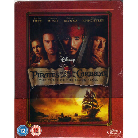 Disney's Pirates of the Caribbean: The Curse of the Black Pearl - Limited Edition SteelBook [Blu-ray] DVDs & Blu-Rays Disney   