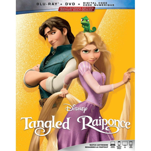 Disney's Tangled [Blu-ray + DVD + Digital] DVDs & Blu-Rays Disney   