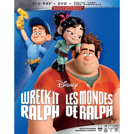 Disney's Wreck-It Ralph [Blu-ray + DVD + Digital] DVDs & Blu-Rays Disney   