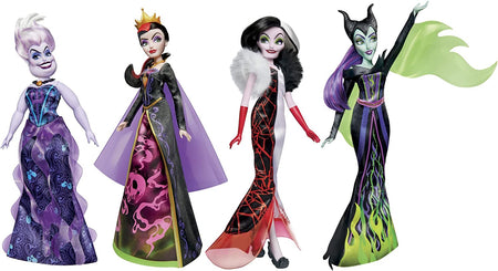 Disney Villains Black and Brights Collection - Fashion Doll 4 Pack [Toys, Ages 5+] Toys & Games Hasbro   