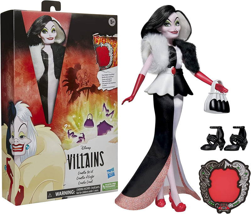 Disney Villains Cruella De Vil Fashion Doll [Toys, Ages 5+] Toys & Games Hasbro   