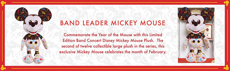 Disney Year of The Mouse Collector Plush - Band Leader Mickey - Multicolor [Toy, Ages 3+] Toys & Games Disney   